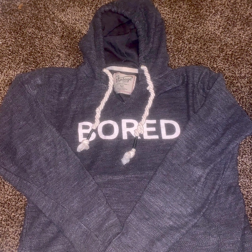 Grey thin hoodie size XL